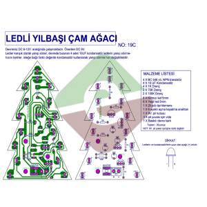 Ledli Yılbaşı Ağacı Devresi DIY Kiti