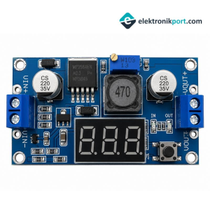 Voltmetreli LM2596 ayarlı modül ayarlanabilir 3A güç kaynağı