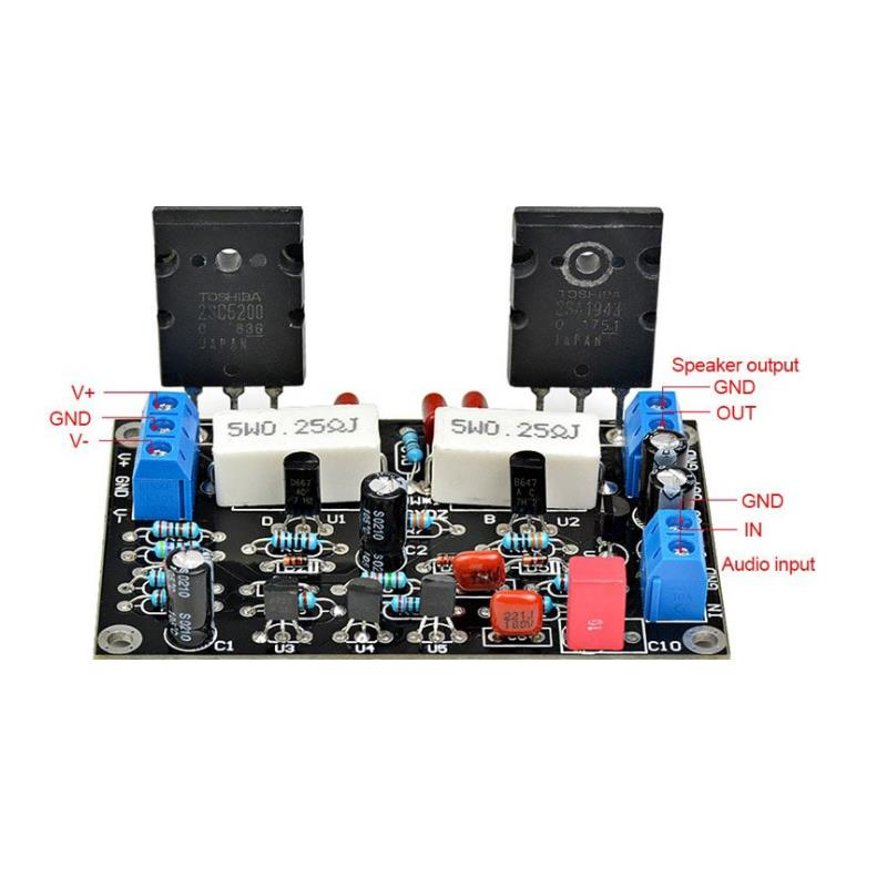 2SC5200 + 2SA1943 100W Mono Amfi Modülü - Görsel 4