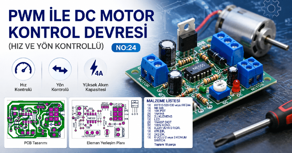 DC motor kontrol devresi