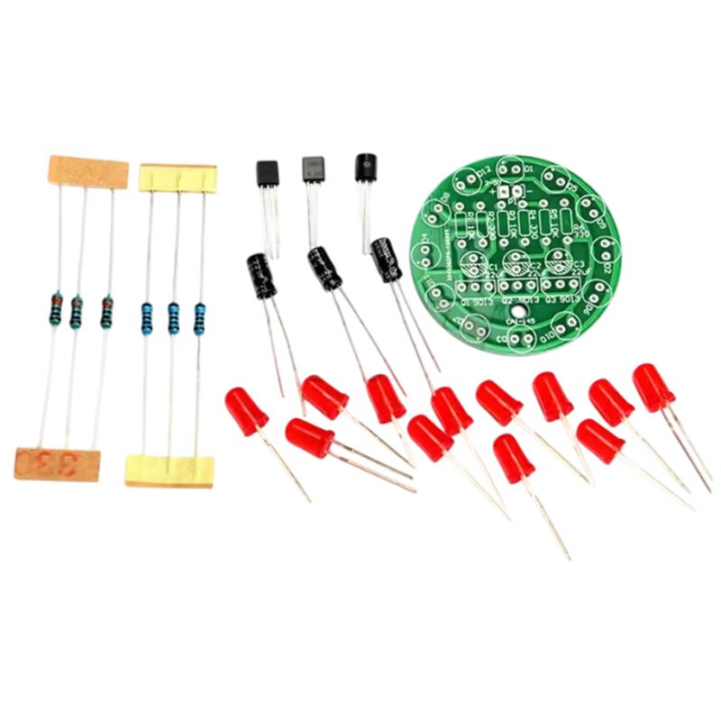 dc-3-5v-kirmizi-led-yuvarlak-donen-isik-hobi-devresi-diy-lehimleme-kiti-demonte-montesiz-11496