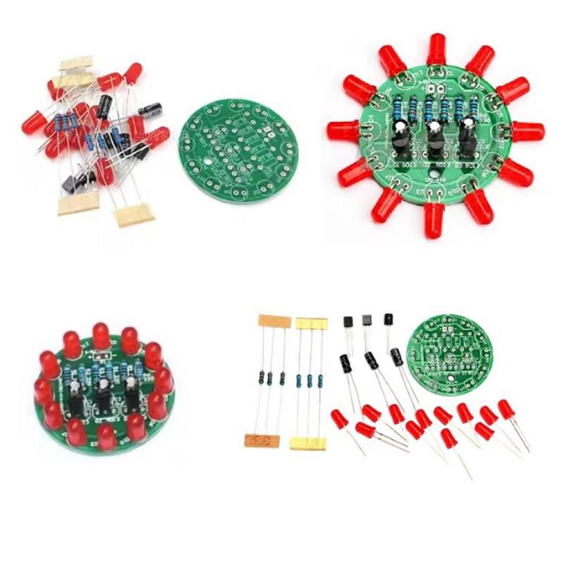 dc-3-5v-kirmizi-led-yuvarlak-donen-isik-hobi-devresi-diy-lehimleme-kiti-demonte-montesiz-11499