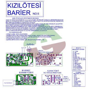 Kızılötesi Bariyer Demonte Devre Kiti Kendin Yap